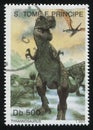 Sao Tome and Principe shows dinosaur