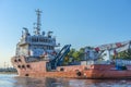 Ship Baltic Explorer in Kaliningrad seaport, Kaliningrad, Russia