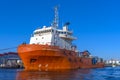 Ship Baltic Explorer in Kaliningrad seaport, Kaliningrad, Russia