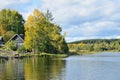 Russia, Karelia, lake near the village of Conchezero