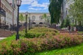 Russia, Kazan June 2019. A small decorative park in the city of Kazan.