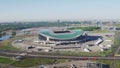 Russia, Kazan - May 18, 2018: Aerial view of Kazan Arena Stadium