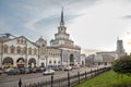 Russia. Kazan station on the square of three stations in Moscow. November 18, 2017