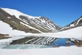 Russia, Kola Peninsula, Khibiny. The road to the pass Kukisvumchorr in summer