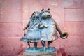 Russia, Krasnodar - November,23 2015: `Walking Dogs` Sculpture