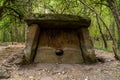 Gelendzhik district, ancient dolmens in the valley of the river Zhane. Royalty Free Stock Photo