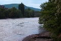 Russia. Krasnodar region. Mountain river in Adygea.