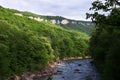 Russia. Krasnodar region. Mountain river in Adygea.