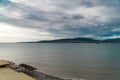 View of the southern resort town of Gelendzhik against the mountains Royalty Free Stock Photo