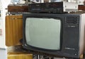 Russia, Krasnoyarsk, July 2019: the technology past. old TV and VCR