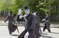 Russia, Krasnoyarsk, June 2019: people in fancy dress at a children`s party