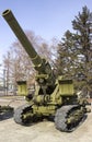 The Victory Park. Samples of military equipment of the great Patriotic war