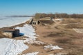 Russia. Kronstadt. April 3, 2019. Southern mortar battery, built in 1902-1905