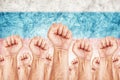 Russia Labour movement, workers union strike Royalty Free Stock Photo