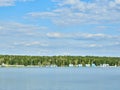 Russia lake landscape