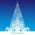 Russia landmark with Christmas tree