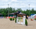 Russia, Leningrad region, Enkolovo village - JULY 7, 2019:INTERNATIONAL COMPETITIONS CSI ** - WORLD CUP, World Cup stage