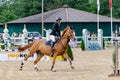 Russia, Leningrad region, Enkolovo village - JULY 7, 2019:INTERNATIONAL COMPETITIONS CSI ** - WORLD CUP, World Cup stage