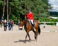 Russia, Leningrad region, Enkolovo village - JULY 7, 2019:INTERNATIONAL COMPETITIONS CSI ** - WORLD CUP, World Cup stage