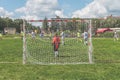 Russia, Leningrad region, Nikolskoye, August 4, 2018 -man, the c