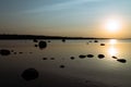 Picturesque view of the Bay near the Cape Gray horse in the Lomonosov district