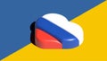 Russia Love icon. Social network app icon. Vector illustration. 3D model