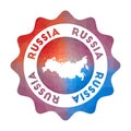 Russia low poly logo.