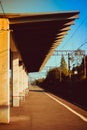 The railway in the village Tolmachevo