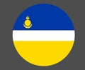 Buryatia National Europe Emblem Flag Symbol Royalty Free Stock Photo
