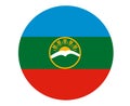 Karachay-Cherkessia National Europe Emblem Flag Royalty Free Stock Photo