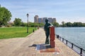 Russia. Monument `Vladimir Zworykin - inventor of television` by Sergei Goryaeva sculptor and architect Alexei Tikhonov ne