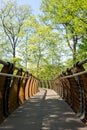 Russia, Moscow, VDNH: Aerial ecological trail, spring