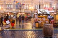 Russia, Moscow, Christmas market on Red Square. Royalty Free Stock Photo