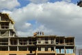 27-03-2019, Russia, Moscow, Construction of modern apartment building in Moscow region, residential complex Green Alley