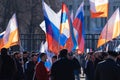 18.03.2022. Russia, Moscow. The Day of the reunification of Crimea and Sevastopol with Russia