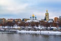 Novospassky Monastery New monastery of the Saviour, is one of the fortified monasteries surrounding Moscow from the south-east Royalty Free Stock Photo