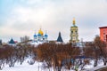 Novospassky Monastery New monastery of the Saviour, is one of the fortified monasteries surrounding Moscow from the south-east Royalty Free Stock Photo