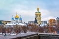 Novospassky Monastery New monastery of the Saviour, is one of the fortified monasteries surrounding Moscow from the south-east Royalty Free Stock Photo