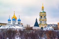 Novospassky Monastery New monastery of the Saviour, is one of the fortified monasteries surrounding Moscow from the south-east Royalty Free Stock Photo