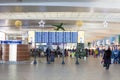 Russia, Moscow, Interiors of Sheremetyevo Airport.