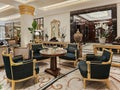 Luxurious interior of the The Carlton Hotel in Moscow