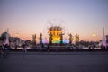 Russia, Moscow,  fountain of Friendship of peoples, VDNH. Royalty Free Stock Photo