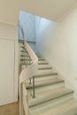 Russia, Moscow- June 15, 2018: interior room apartment. standard repair decoration in hostel. stairs, steps