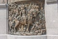 RUSSIA, MOSCOW, JUNE 8, 2017: Part of Monument to Prince Vladimir.