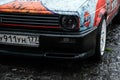 Volkswagen golf headlights, old car