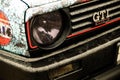 Volkswagen golf headlights, old car