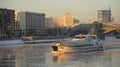 Russia. Moscow. Khamovniki. View of the Moscow river.