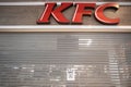 RUSSIA, MOSCOW - MARCH 12, 2022: fast food closed because of sanctions. KFC leaving russian market