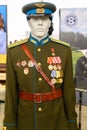 Russia, Moscow, March 8, 2020. Mannequin in the form of a Soviet officer pilot