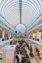 Russia, Moscow, September 25, 2017: Petrovsky passage Store. Petrovka Street, 10. Glass roof architecture detail. Shop gallery